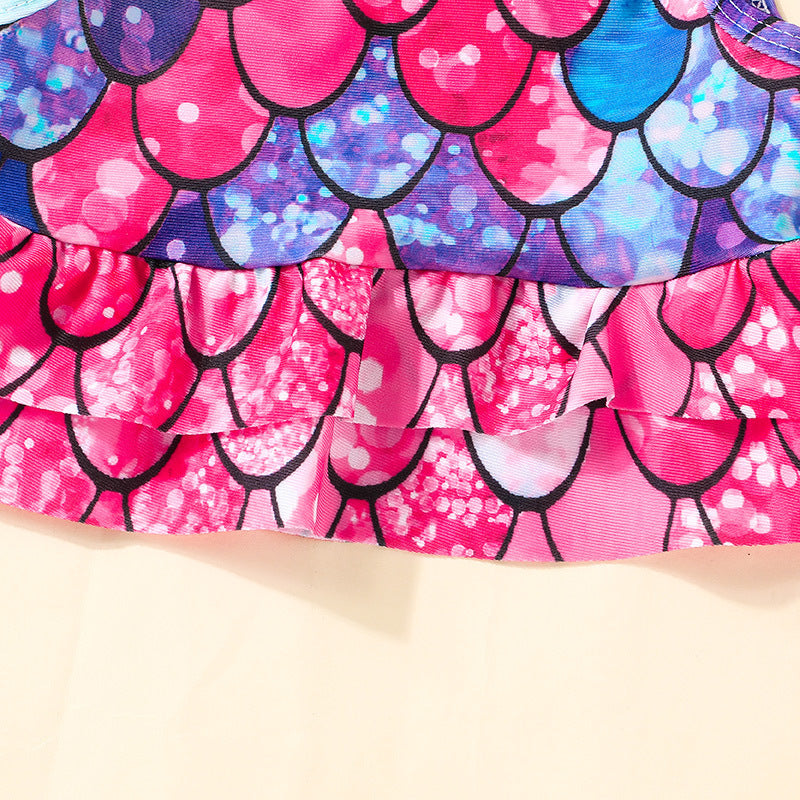 Kid Baby Girl Split Swimming Trunks Swimsuit