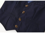 Baby Boy Bow Tie Vest Formal 3 Pcs Suits