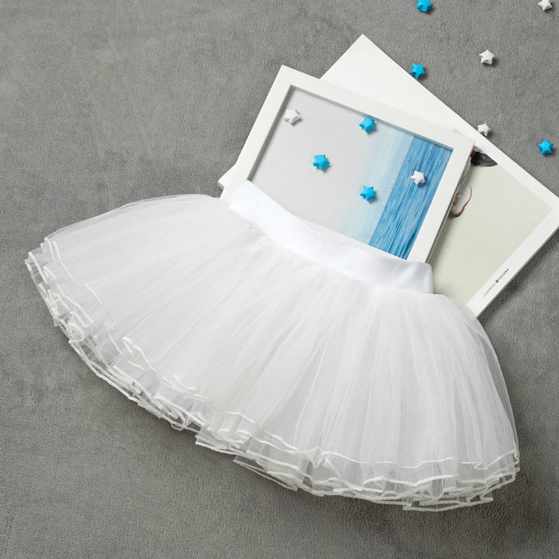 Kid Baby Girls Dance Gauze Ballet Bust Gauze Skirts