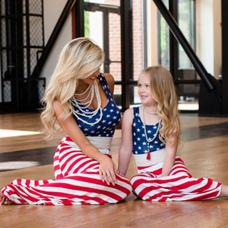 Family Matching Parent-child Fashion Spring Dresses