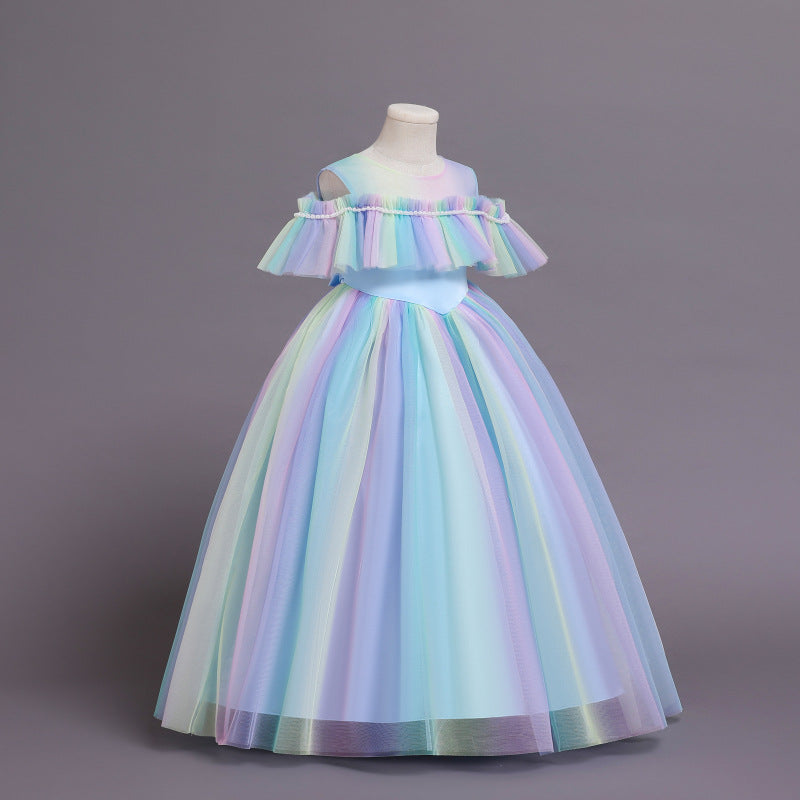 Kid Girl Princess Christmas Dream Gauze Performance Dresses