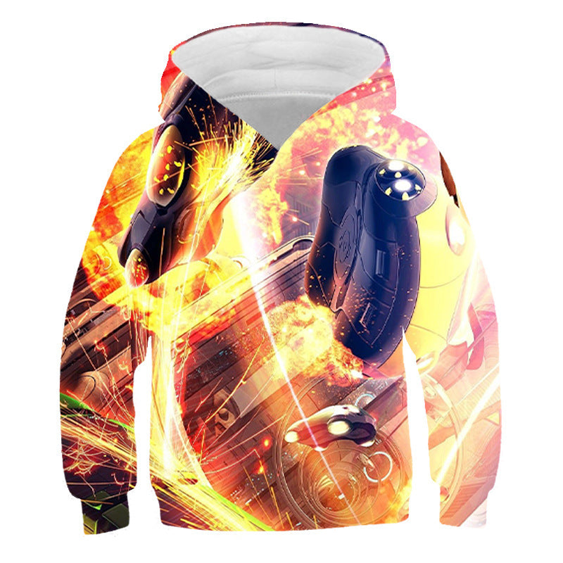 Kid Loose Long Sleeve 3D Printed Hoodie