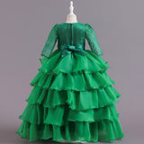 Kid Girl Princess Poncho Christmas Dresses