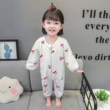 Baby Girl One-piece Autumn Winter Fleece Thickened Flannel Pajamas
