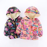 Kid Baby Girl Boy Winter Foreign Thick Cotton-padded Jacket Coats
