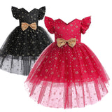 Kid Girls Princess Sequined Christmas Show Dress