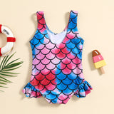 Baby Girls One-piece Summer Seaside Beach Wind Swimsuit