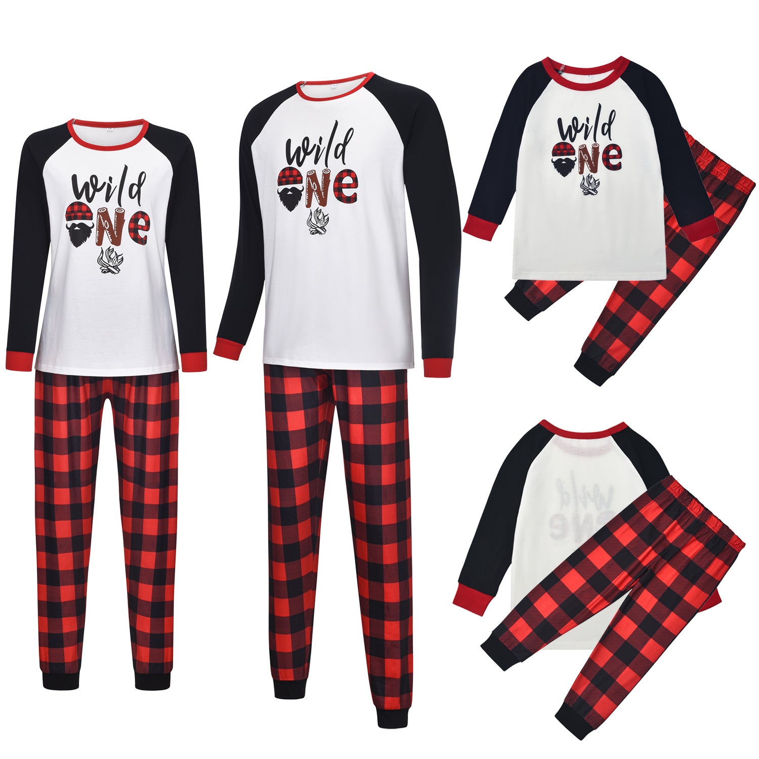 Family Matching Parent-child Christmas Plaid Home Pajamas