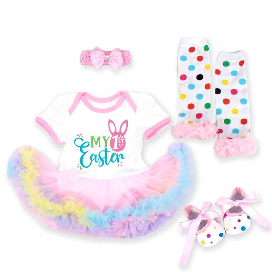 Baby Girl Easter 3 Pcs Crawl Suit Sets