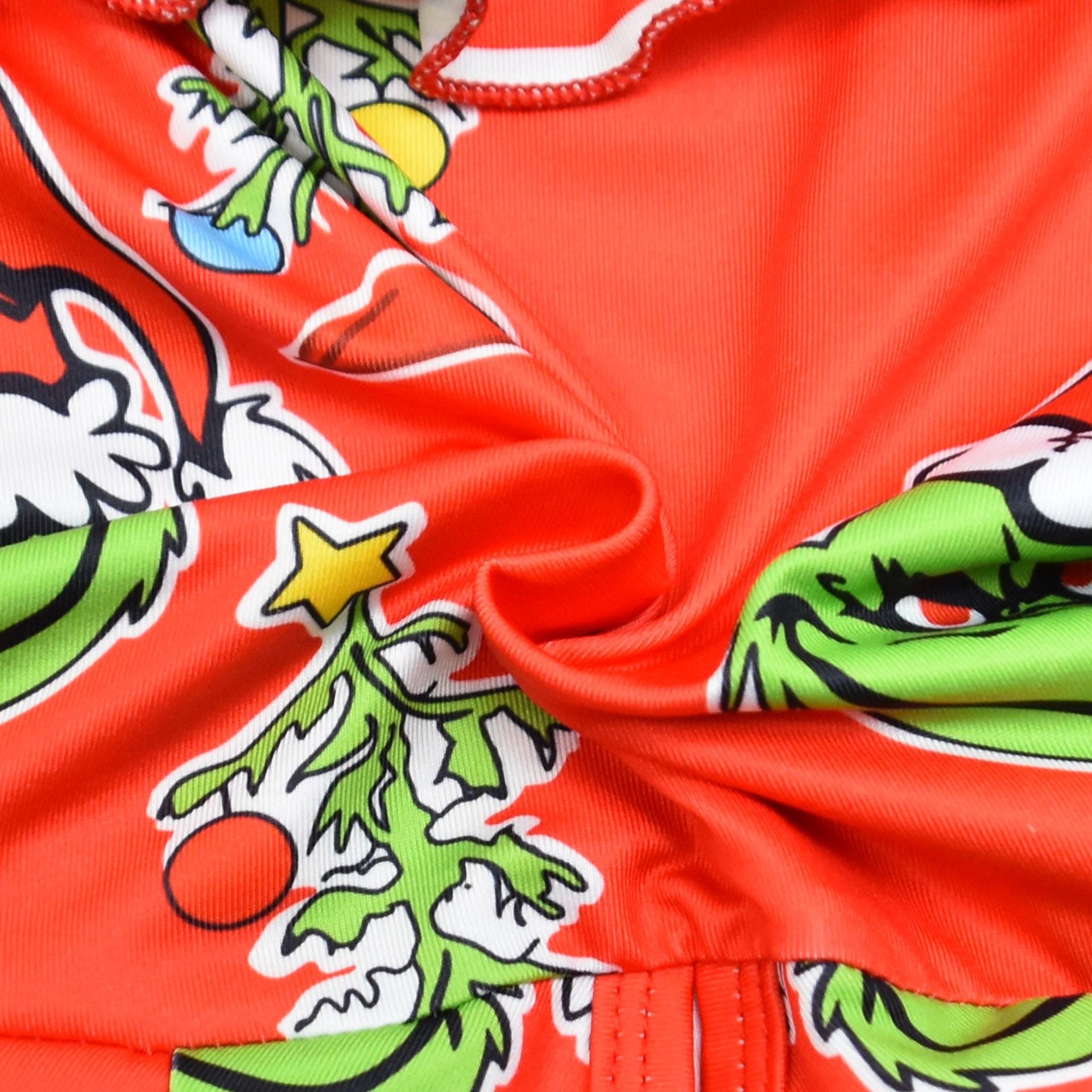 Kid Girl Long-sleeved Christmas Sulley Grinch Dresses