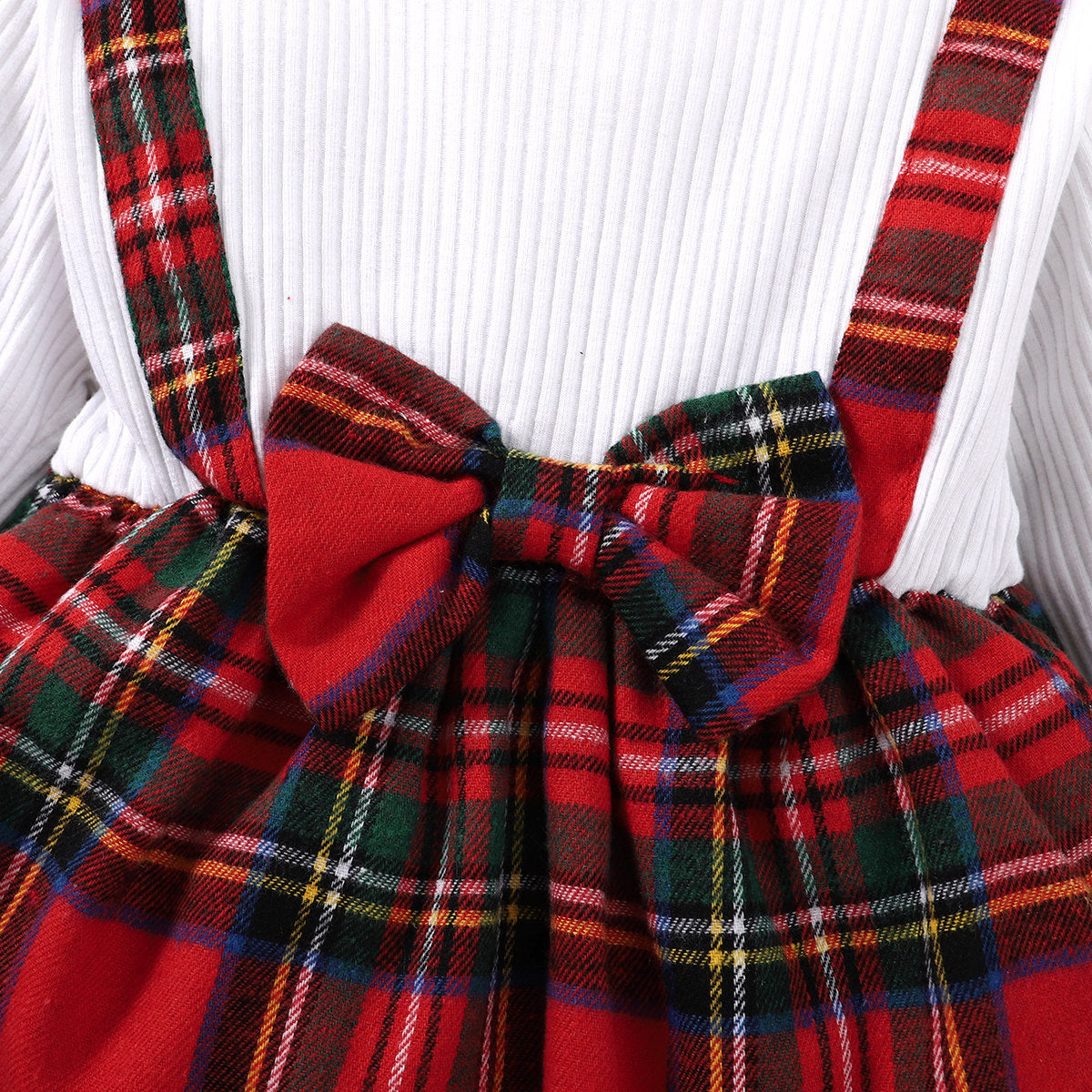 Kid Baby Girls Fall Winter Explosive Plaid Printed Christmas Sets 2 Pcs