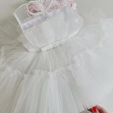 Kid Girl Summer Sleeveless Gauze Bow Princess Dresses