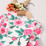 Family Matching Flower Mother and Daughter Dresses