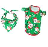 Family Christmas Home Santa Claus Print Parent Child Pajamas Set