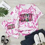 Family Matching Mother Daughter CottonShort Sleeves T-shirt