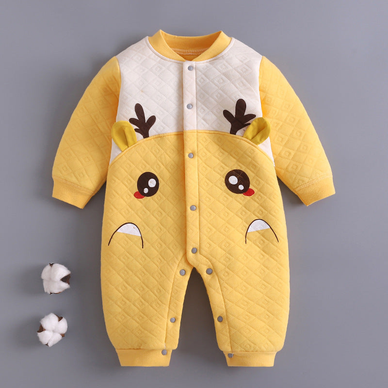 Baby Girl Boy One-piece Autumn Winter Cotton Warm Romper