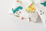 Kid Baby Boys Summer Suit Cartoon Dinosaur 2 Pcs Set