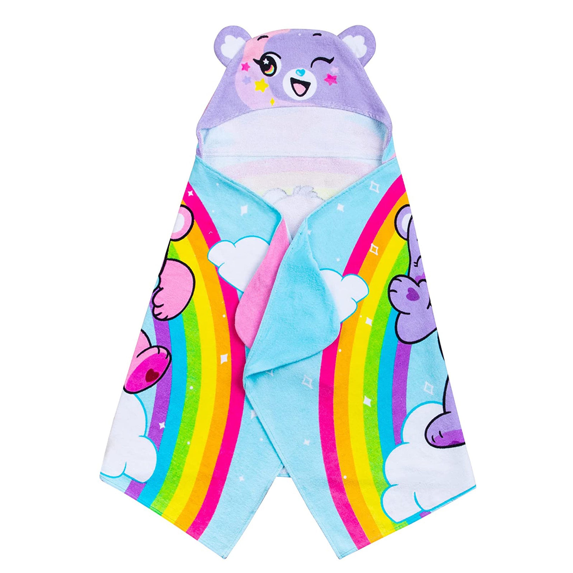 Kid Baby Hooded Poncho Bathrobe Towels Bath Quick Dry Absorbent Pajamas