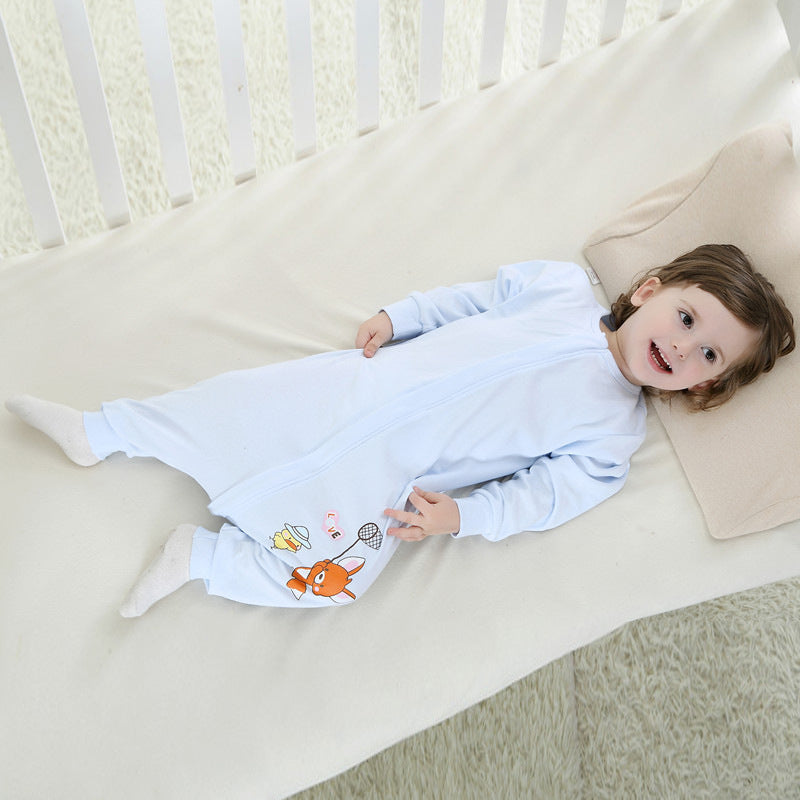 Baby Girl Boy Onesie Sleeping Anti Kick Quilt Spring Autumn Pajamas