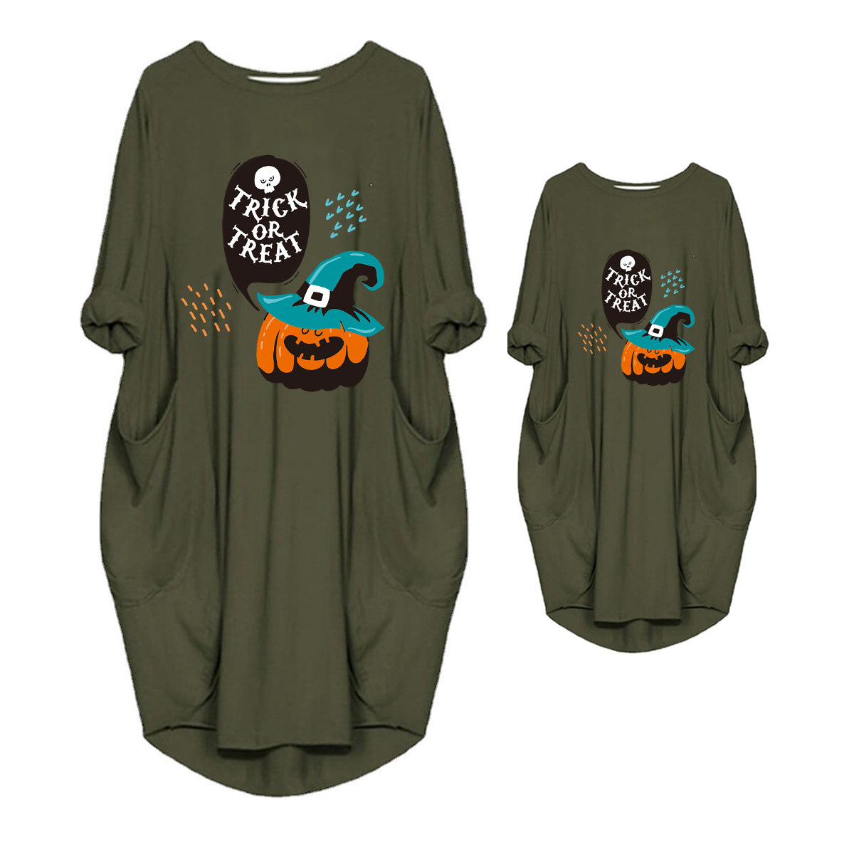 Family Matching Parent-child Autumn Halloween Mother-daughter Dress
