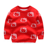 Kid Baby Girl Knit Pullover Autumn Christmas Jacquard Sweater