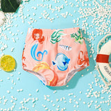 Kid Baby Girls Summer Printed Cartoon Sleeveless One-piece Swimsuit