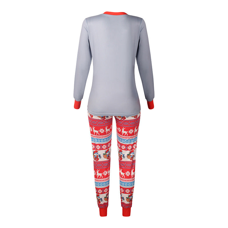 Family Matching Christmas Parent-child Home Pajamas Casual Suit