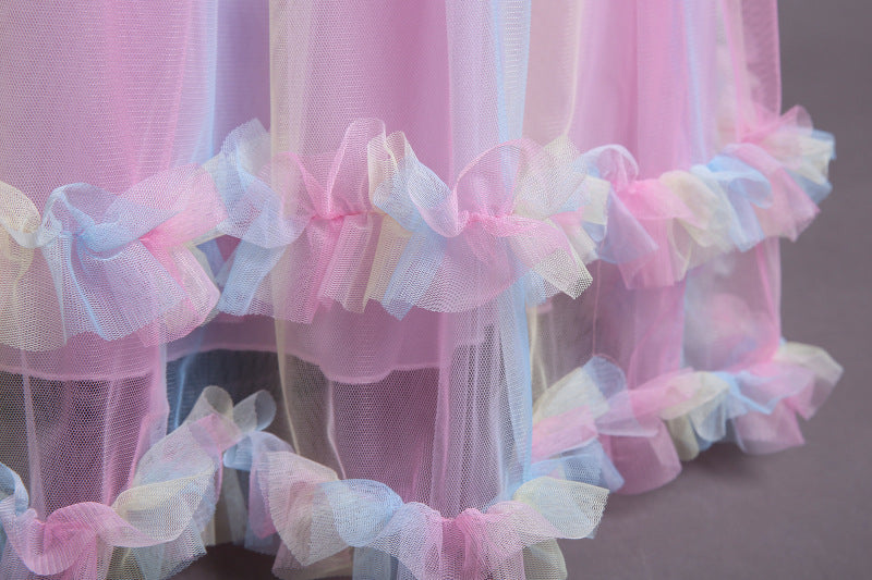 Kid Girls New Princess Long Summer Piano Performance Dresses