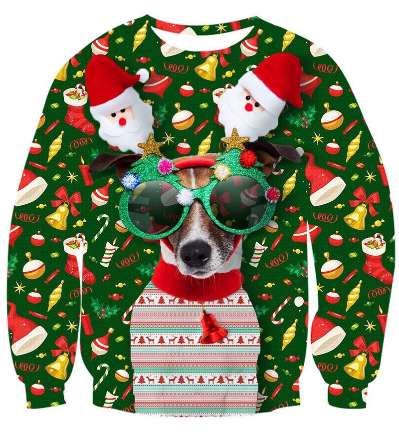 Kid 3D Printed Round Neck Christmas Fashion Hoodie