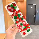Kid Girl Hair Accessories Christmas Headress Santa Claus Elk Clip Headwear