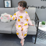 Baby Girl One-piece Autumn Winter Frothed Cartoon Pajamas