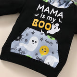 6M-4T Toddler Baby Pumpkin Print Halloween 2 Pcs Sets