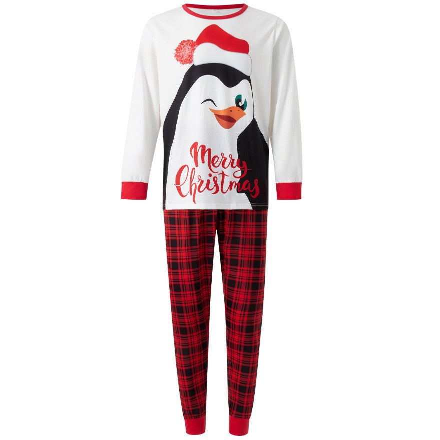 Family Autumn Parent-child Outfit Full Loose Christmas Pajamas