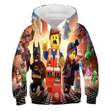 Kids 3D Print Cartoon Loose Long Sleeves Hoodie