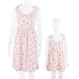 Family Matching Mother-daughter Parent-child Lovely Floral Dresses