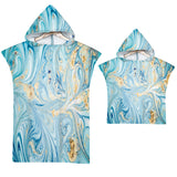 Adult Microfiber Fabric Marble Bath Towels  Bathrobe Cloaks Pajamas