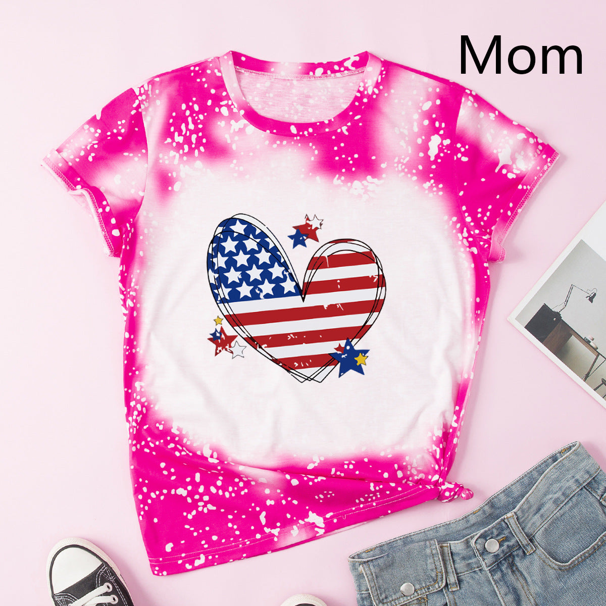 Family Matching Mother Daughter Short Sleeves T-shirt