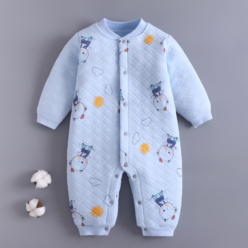 Baby Girl Boy One-piece Autumn Winter Cotton Warm Romper