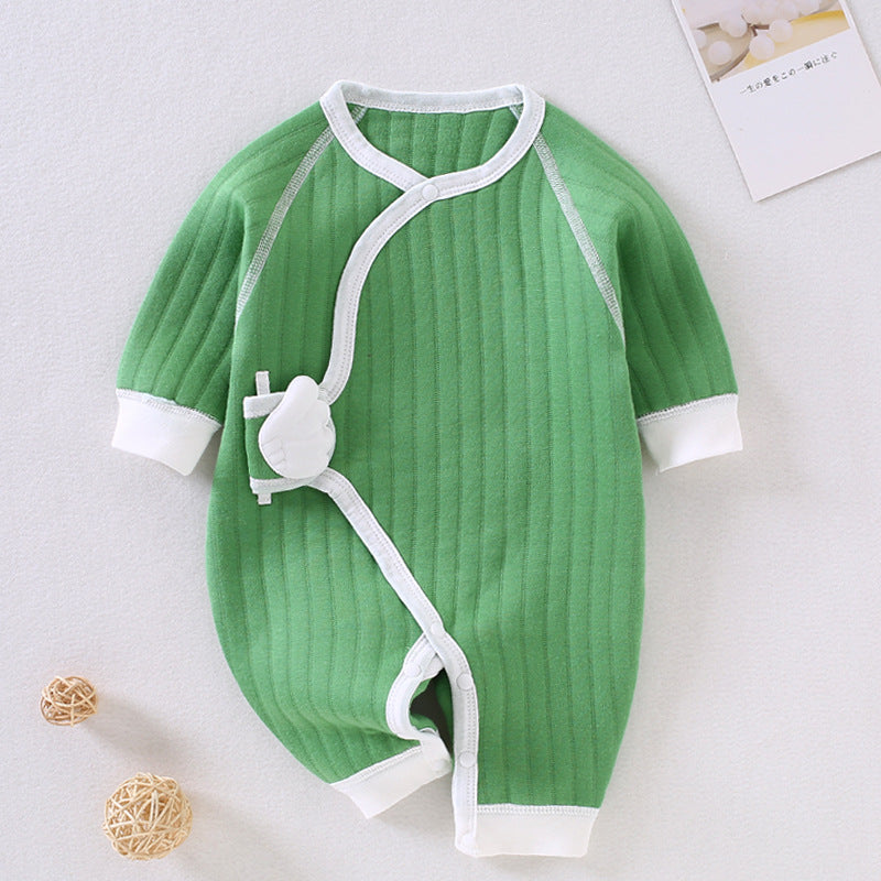 Baby Autumn Winter Warm Butterfly Nascent Cotton Rompers
