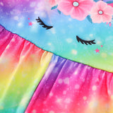 Kid Baby Girls Suspenders Spring Jumpsuit Rainbow Unicorn Fashion Pants