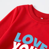 Family Matching Parent-child Father-son Round Neck Long Sleeves Shirts