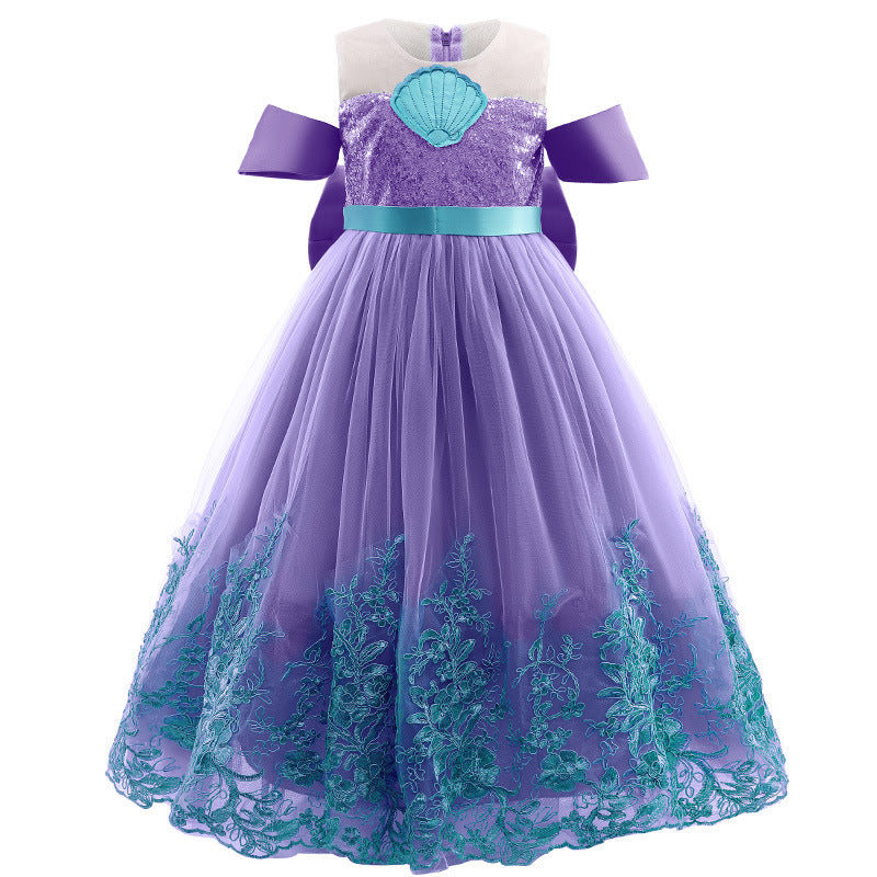 2-10T Kid Girl Princess Mermaid Halloween Fancy Carnival Dresses