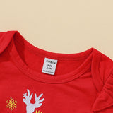 Baby Girls Long Sleeve Christmas Harley Gauze 2 Pcs Set