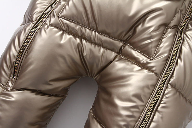 Newborn Baby Winter Rompers Long Sleeved Fashion Thickend Warm Jumpsuit