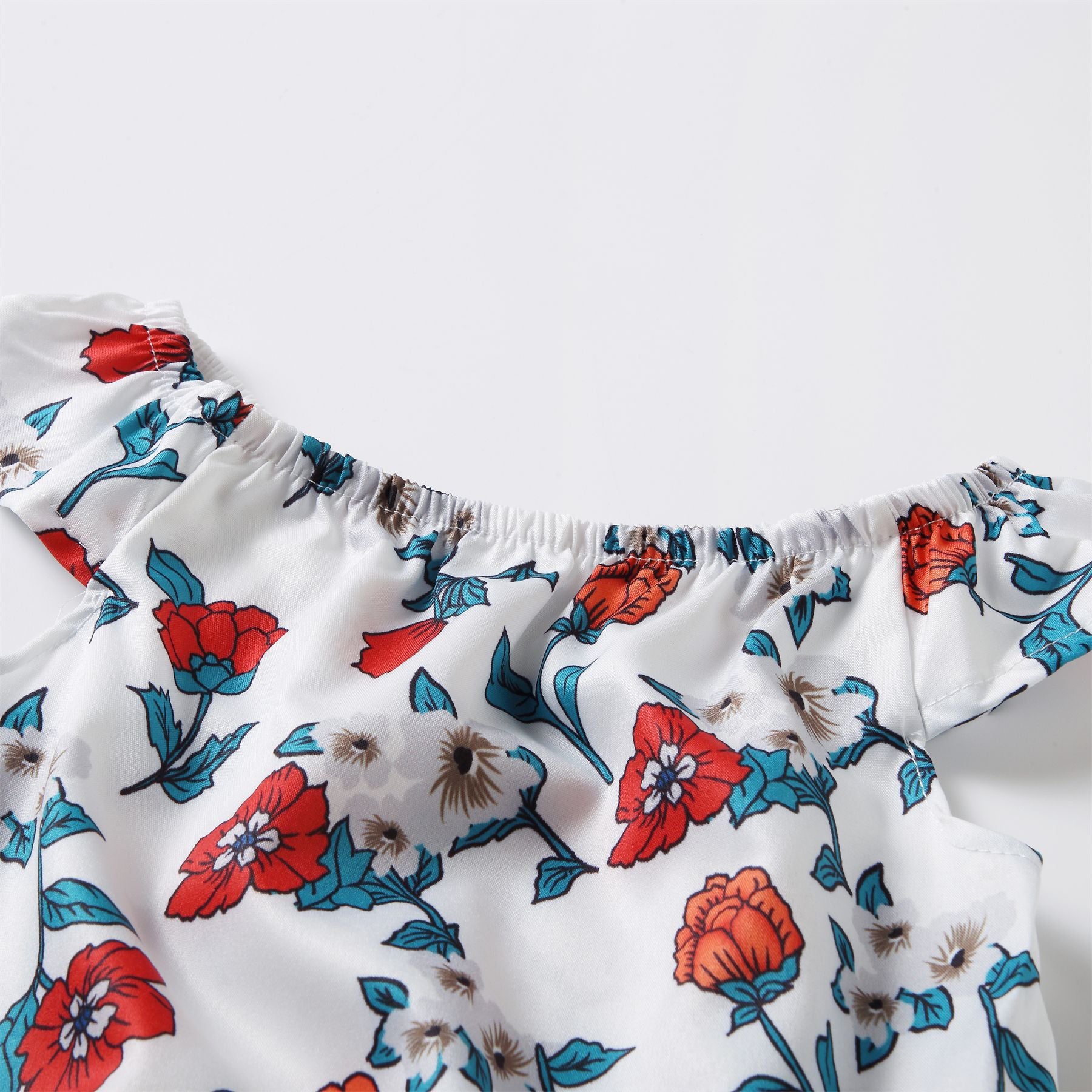 Family Matching Parent-child Flower Print Swing Dress