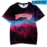 Kid Boy Backwoods Galaxy 3D Hoodies Pullover Short Sleeve Sweatshirt