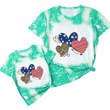 Family Matching Mother Daughter Short Sleeves T-shirt