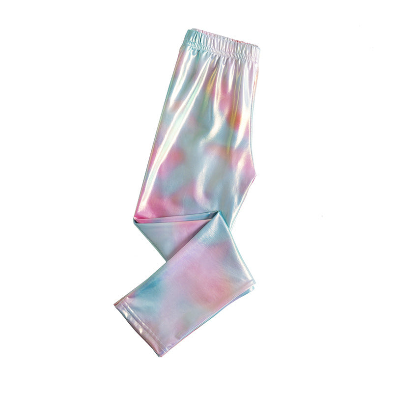 Kid Girl Leggings Spring Autumn Foreign Fashion Korean Trousers