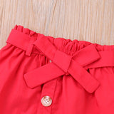 Baby Girl Love Pearl Short Sleeve  Summer New 2 Pcs Set