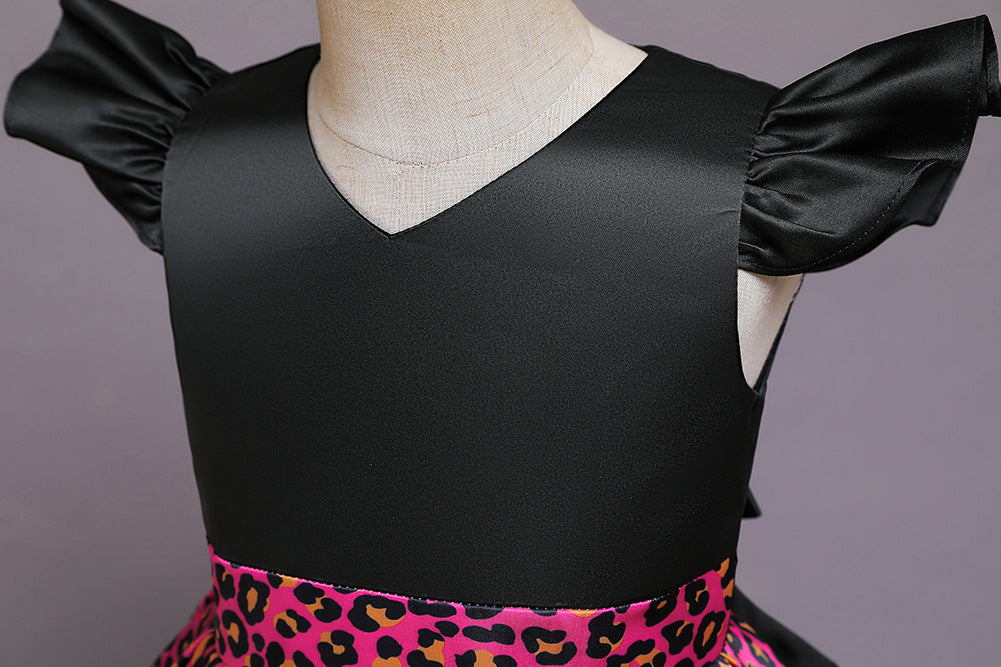 Kid Baby Girl Short Sleeve Princess Sequined Dresses